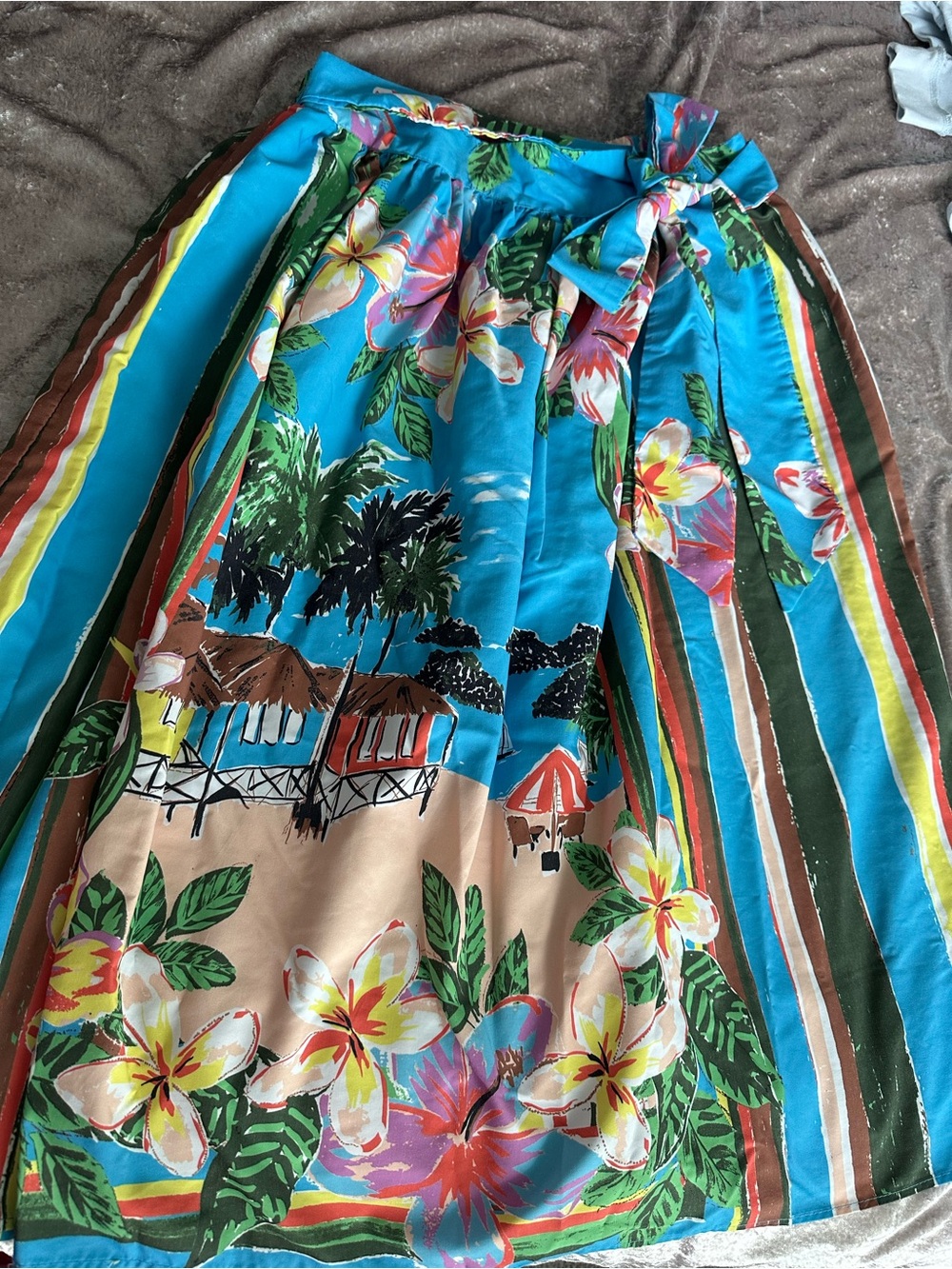Tropical Paradise Skirt 🌺 | Vibrant Floral Island Print | Resort Style